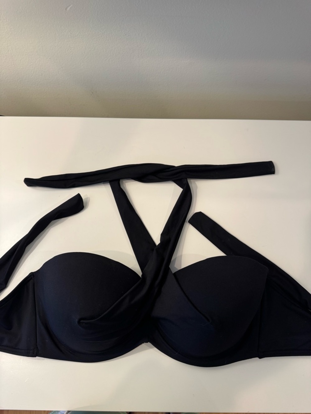 Coco Reef DD convertible black bikini top